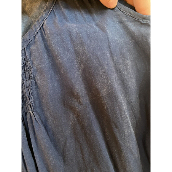 MeElla Blue and White Embrored Sleeveless Dress. Sz.S - Picture 6 of 7